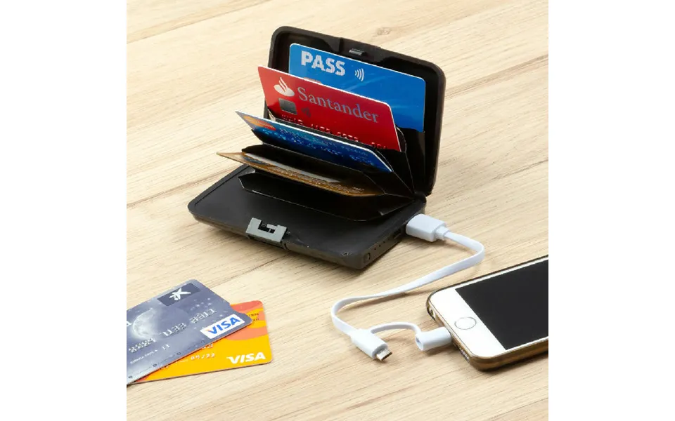 Cardholder with rfid protection past, the laws power bank sbanket innovagoods