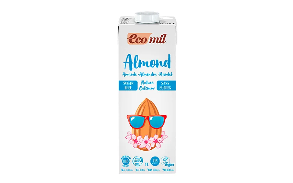 Mandeldrik M. Calcium Ecomil Ø U. Sukker 1 L