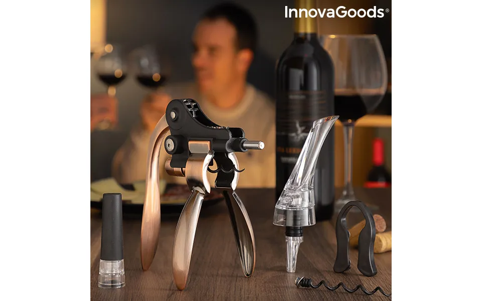 Set with wine accessories servin innovagoods 5 parts