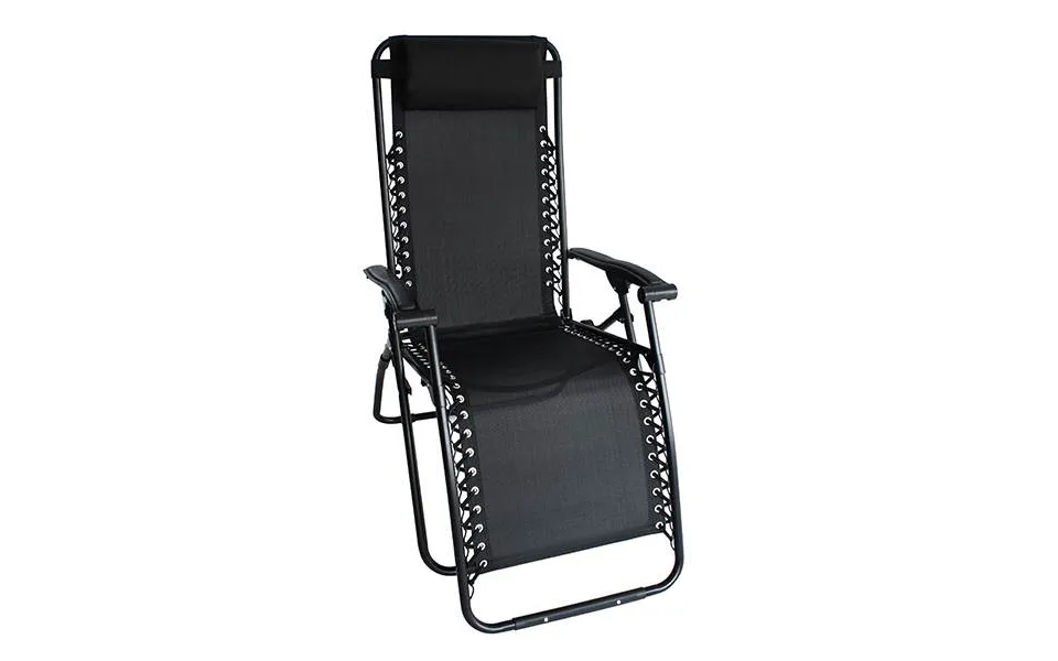 Lazy relax chair - black with armrests