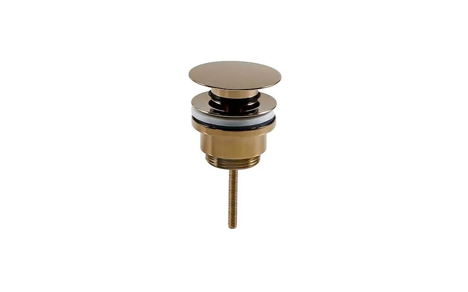 Pop up valve in pvd brass with flat top