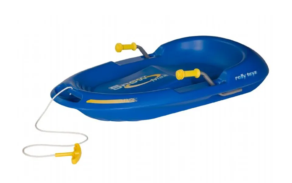 Snow max bobsleigh with brake - blue