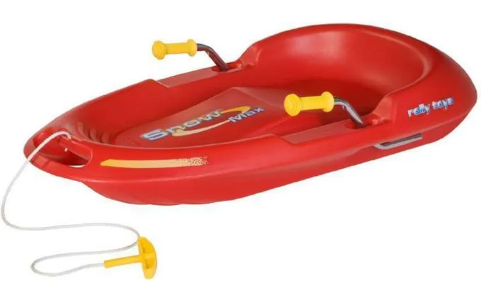 Snow max bobsleigh with brake - red