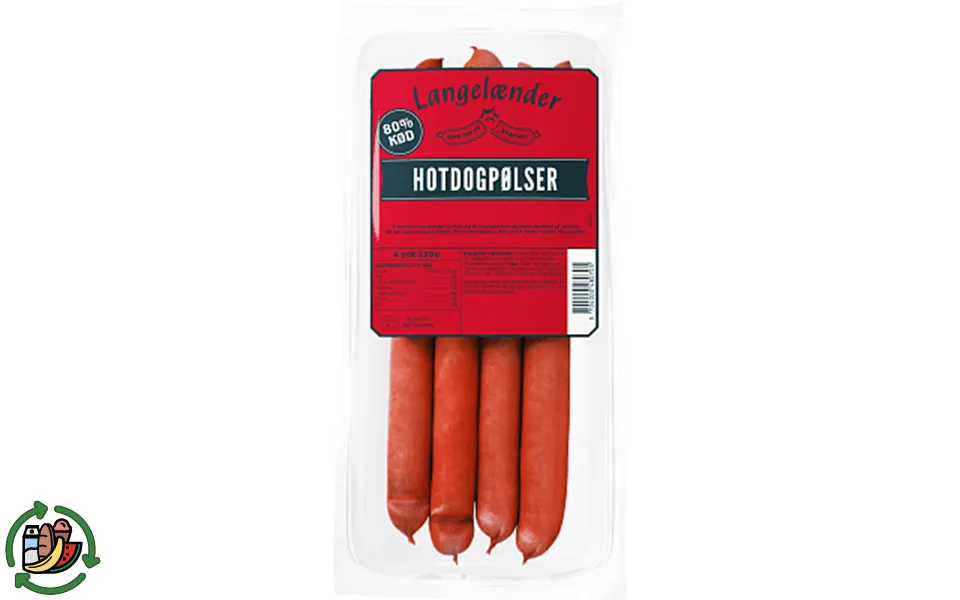 Hot dog sausages langelænder