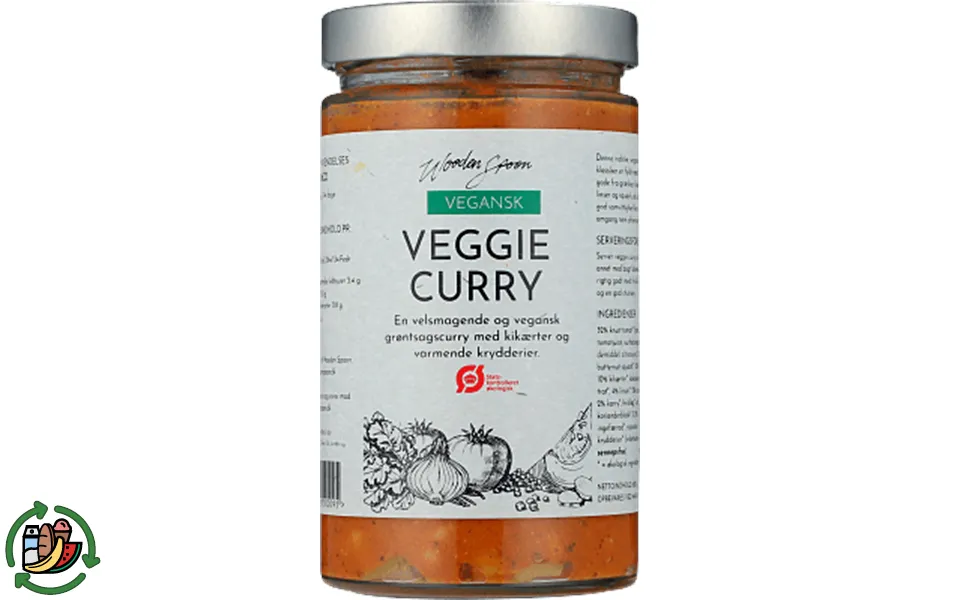 Vegetarian curry wooden spoon