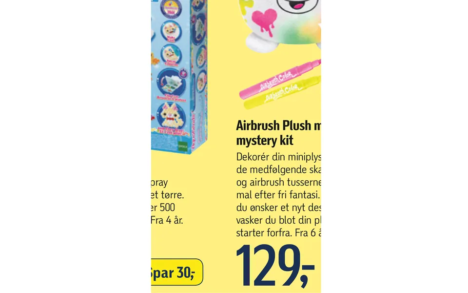 Airbrush plush mini mystery kit