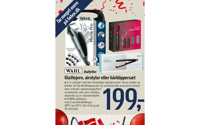 Glattejern, Airstyler Eller Hårklippersæt product image