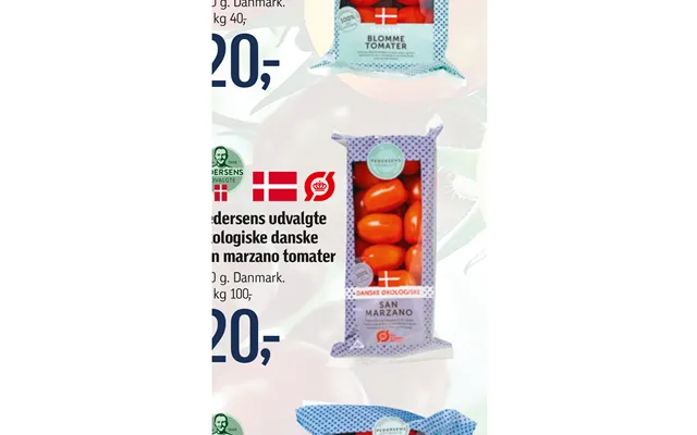 Pedersens Udvalgte Økologiske Danske San Marzano Tomater product image