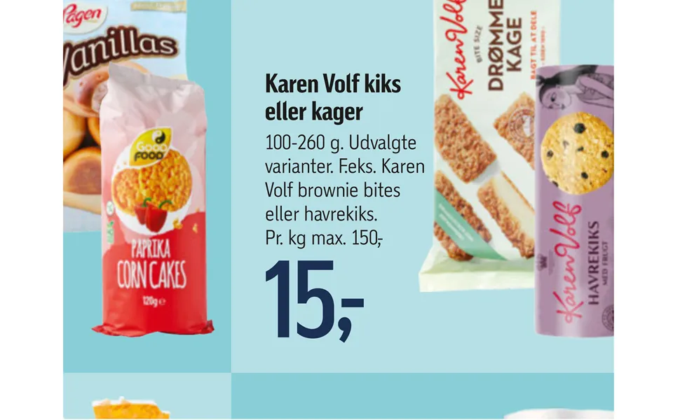 Karen volf biscuits or cakes