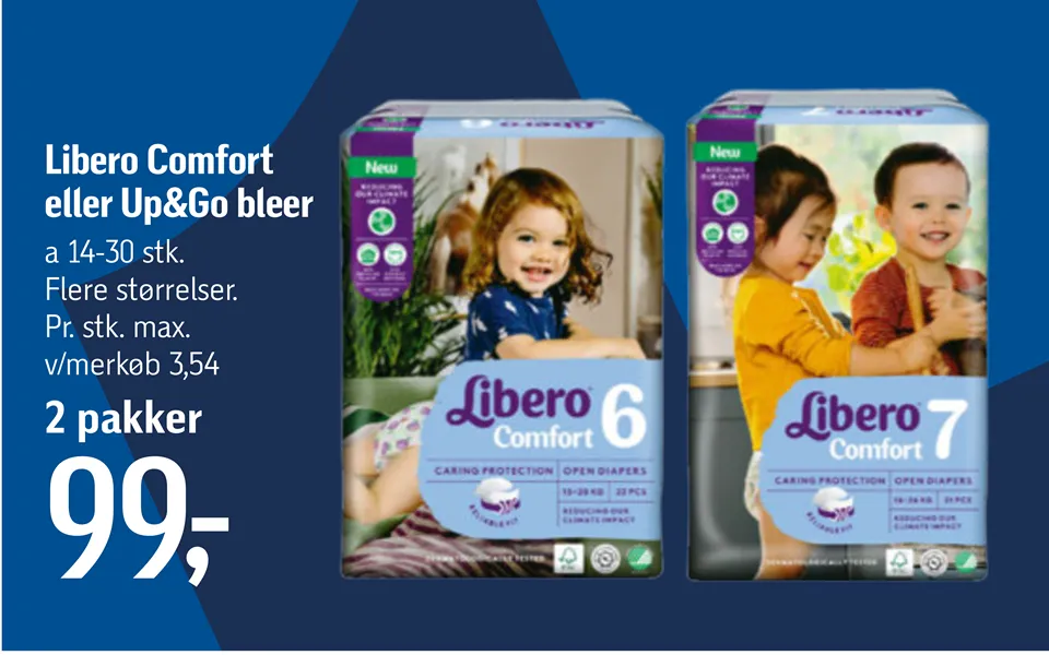 Libero comfort or up&go diapers