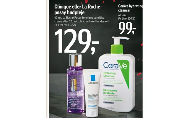 Clinique or la rocheposay skincare product image