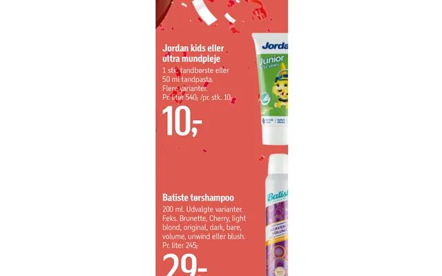 Jordan kids or ultra oral care batiste dry shampoo product image