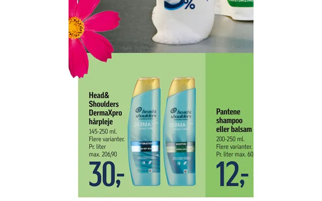 Head& shoulders dermaxpro hair care pantene shampoo or conditioner product image