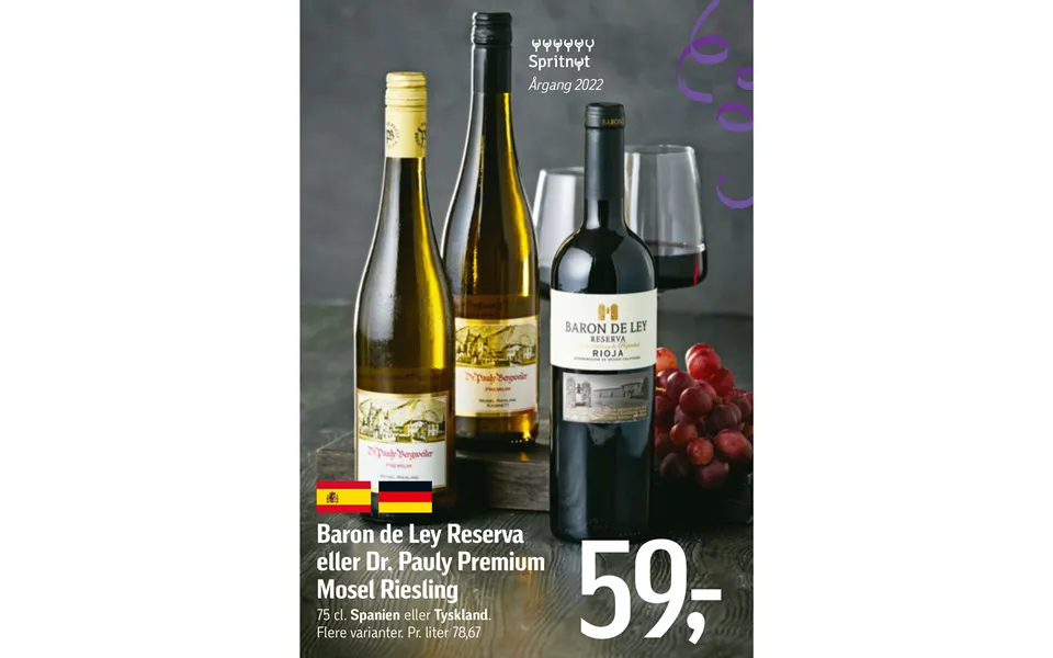 Baron dè ley reserva moselle riesling