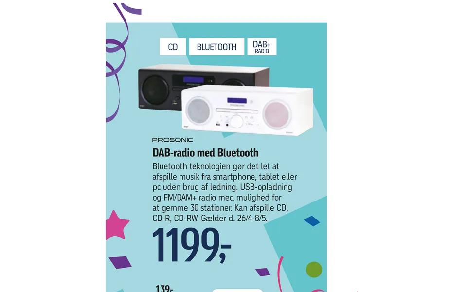 Dab-radio Med Bluetooth