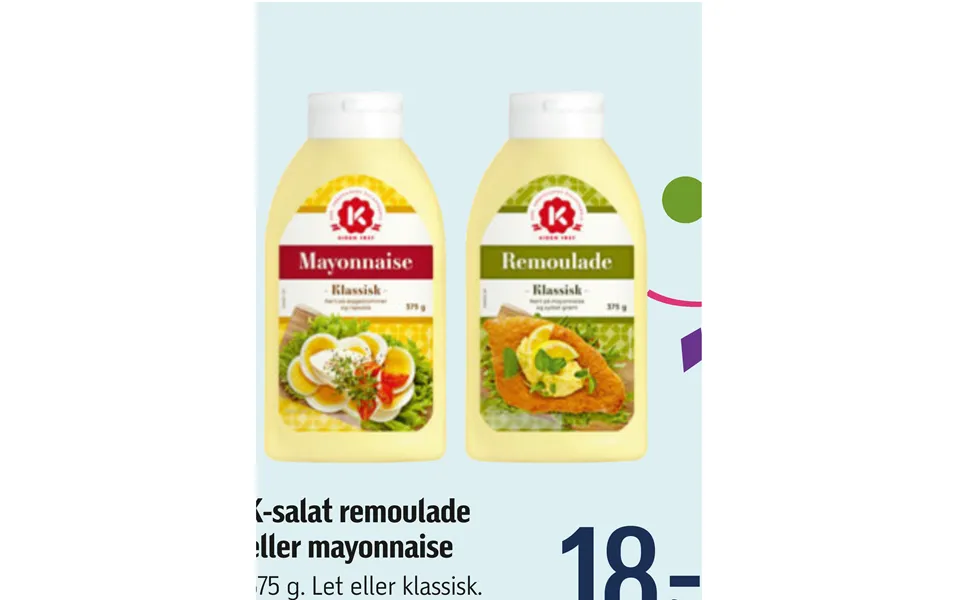 K-salat Remoulade Eller Mayonnaise