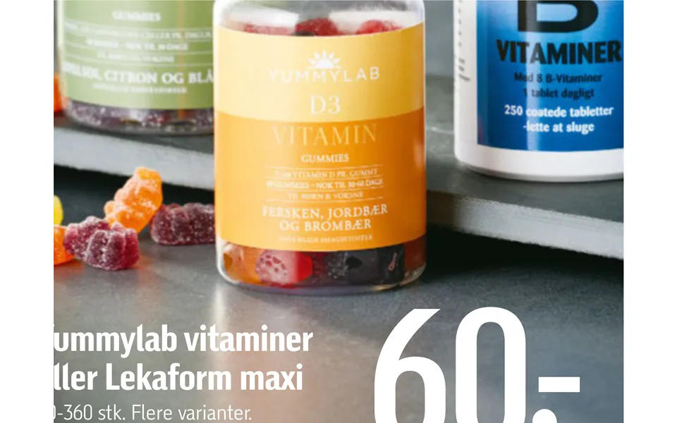 Yummylab Vitaminer Eller Lekaform Maxi