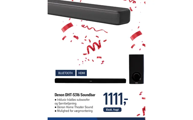 Denon Dht-s316 Soundbar product image