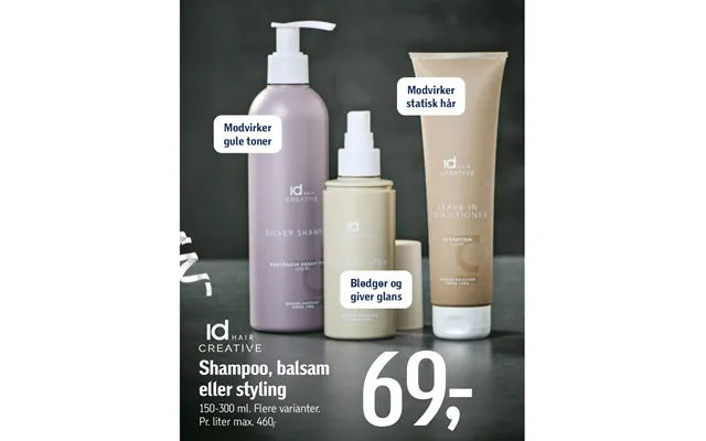 Shampoo, Conditioner Or Styling product image