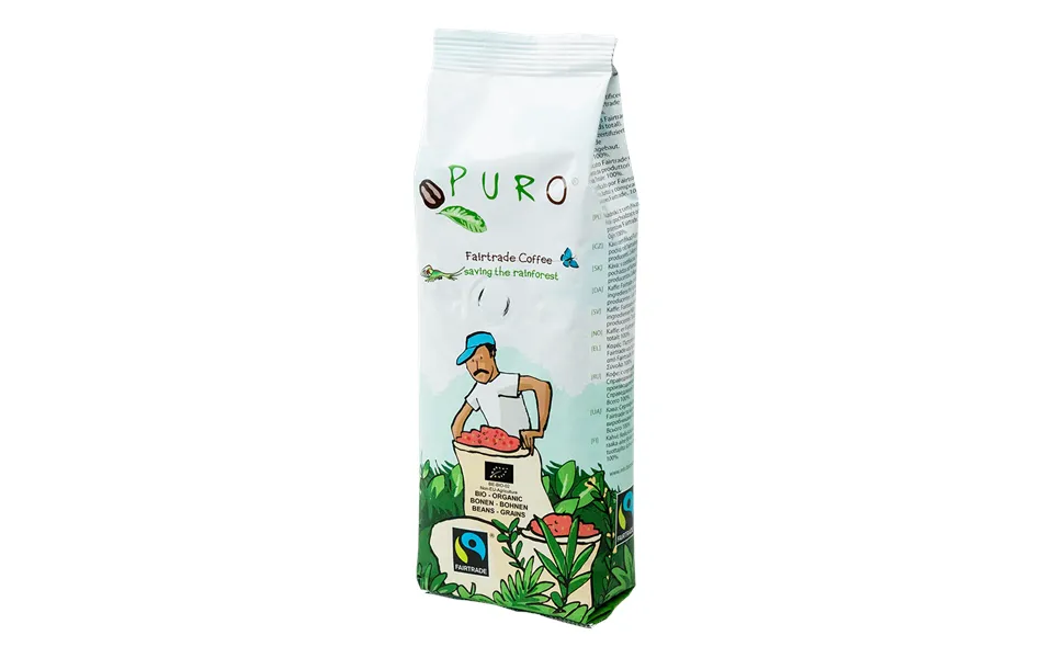 Puro Organic Kaffebønner 250 G.