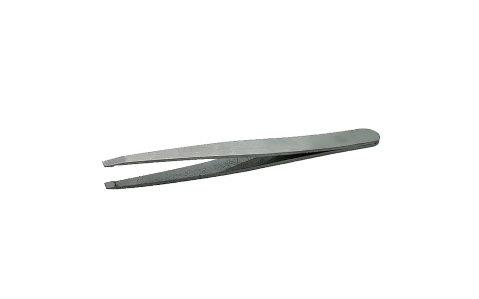 Tweezers straight tip - silver gray