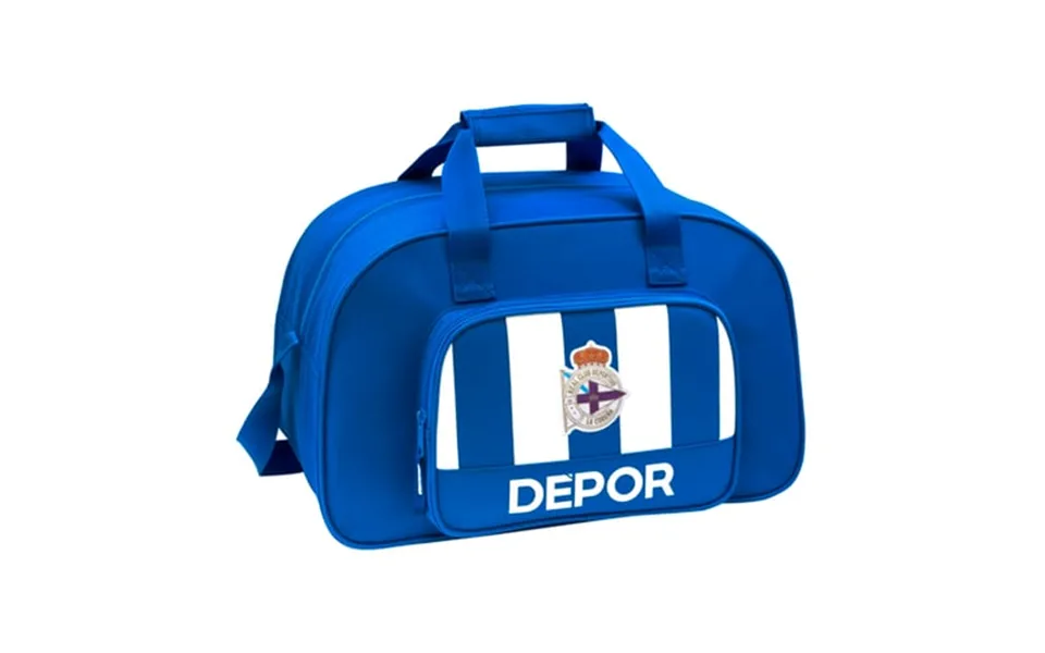 Sports bag r. C. Deportivo dè la coruna blue white 40 x 24 x 23 cm