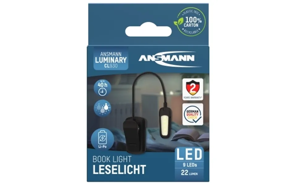 Ansmann Ansmann Led Bog Lampe Clip 4013674193448 Modsvarer N A