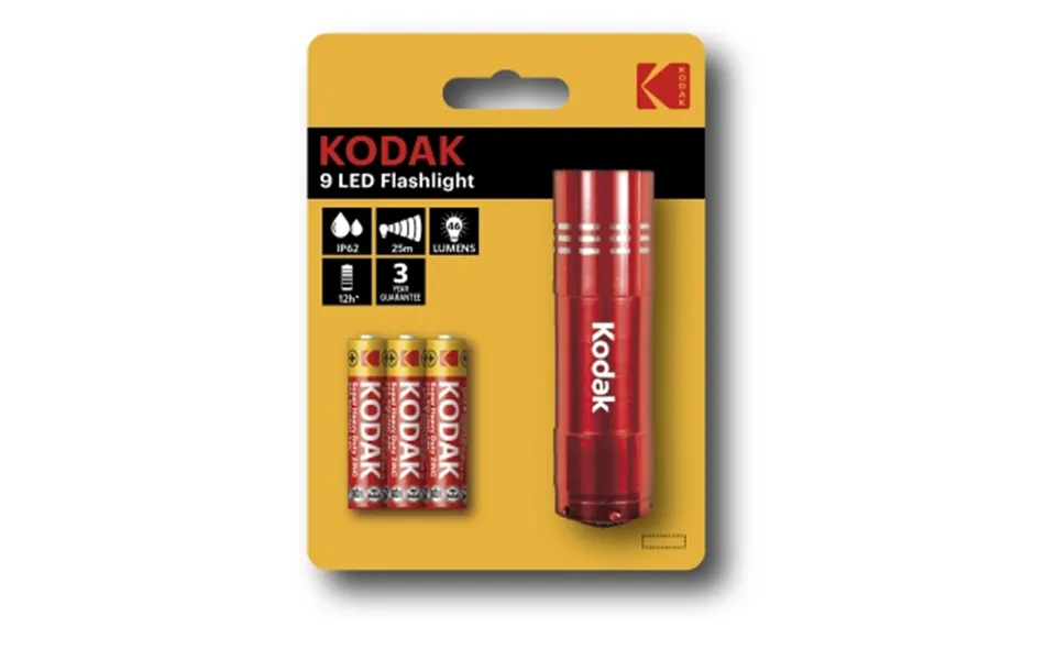 Kodak Kodak 9-led Lommelygte Rød 30412460 Modsvarer N A