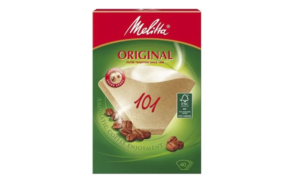 Melitta Melitta Kaffefilter 101 Ubleget Pakke Med 40 Stk. 4006508125999 Modsvarer N A