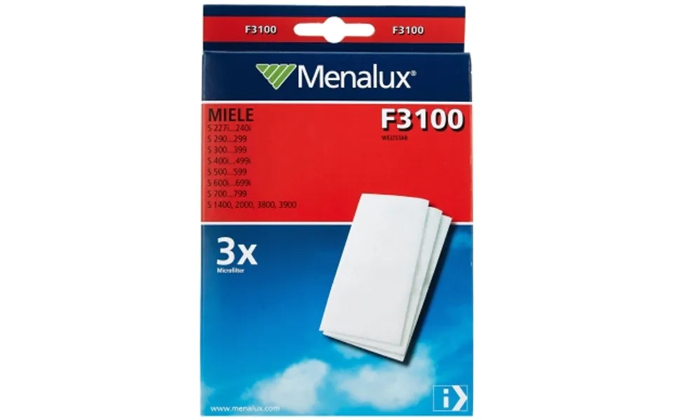 Menalux Menalux Miele F3100 Mikrofilter - 3-pak 9001963751 Modsvarer N A