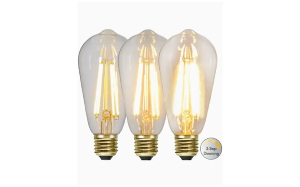 Star trading edison pear 3-trins dimmable e27 part 7w 2100k 700 lumen 354-85 equals n a