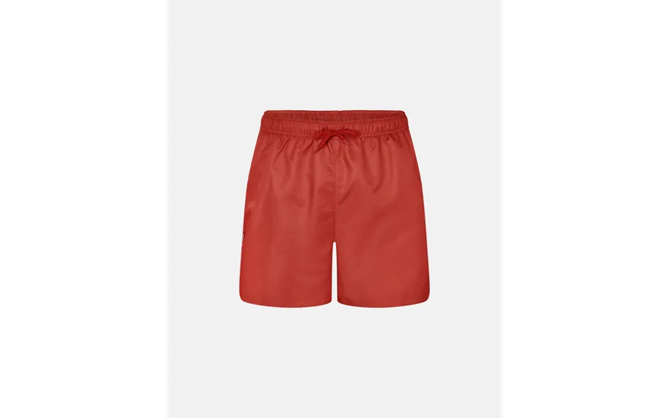 Swimming trunks recycled polyester red