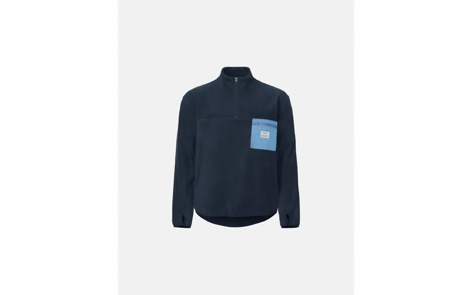 Fleece Pullover Recycled Polyester Navy