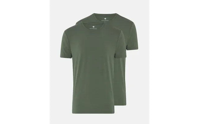 T-shirt O-neck 2-pak Bambusviskose Grøn product image