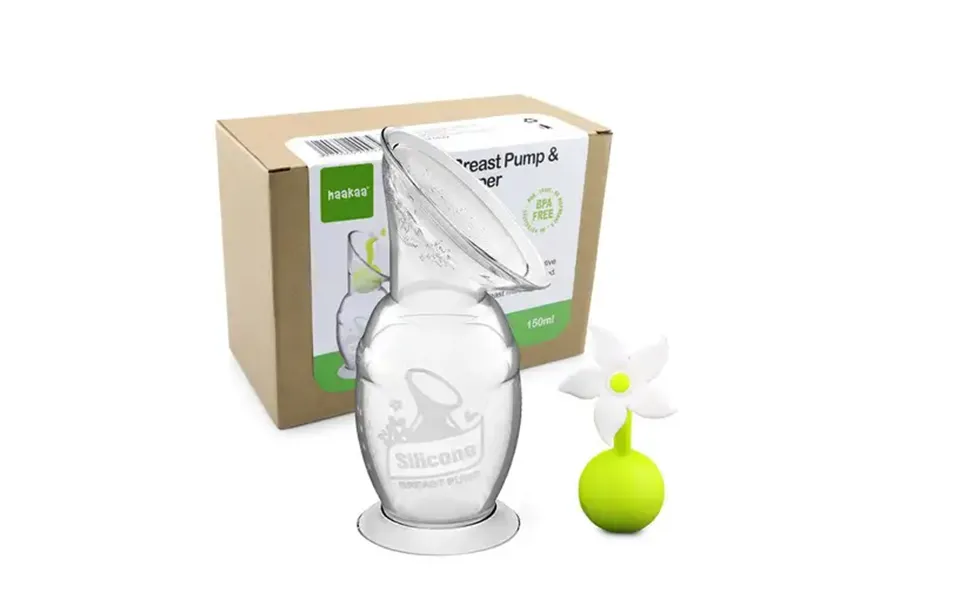 Haakaa breast pump with blomsterstopper