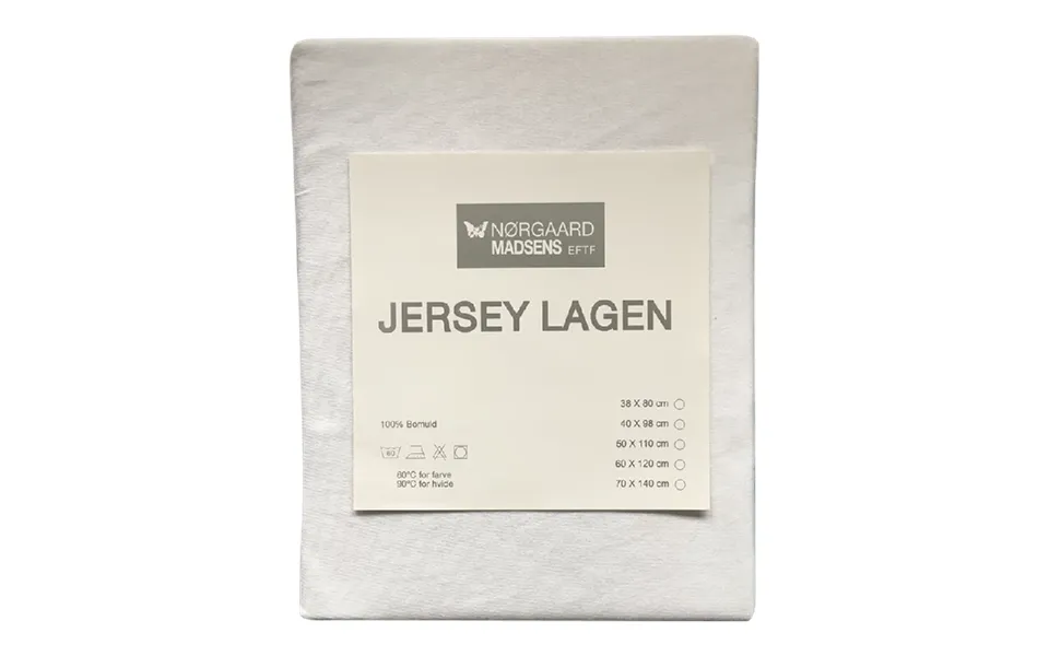 Jersey sheet str. 60X120 cm. White