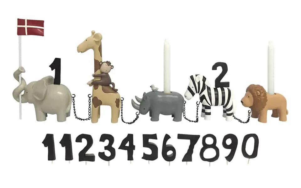 Kids city friis birthday with 11 numbers - safari