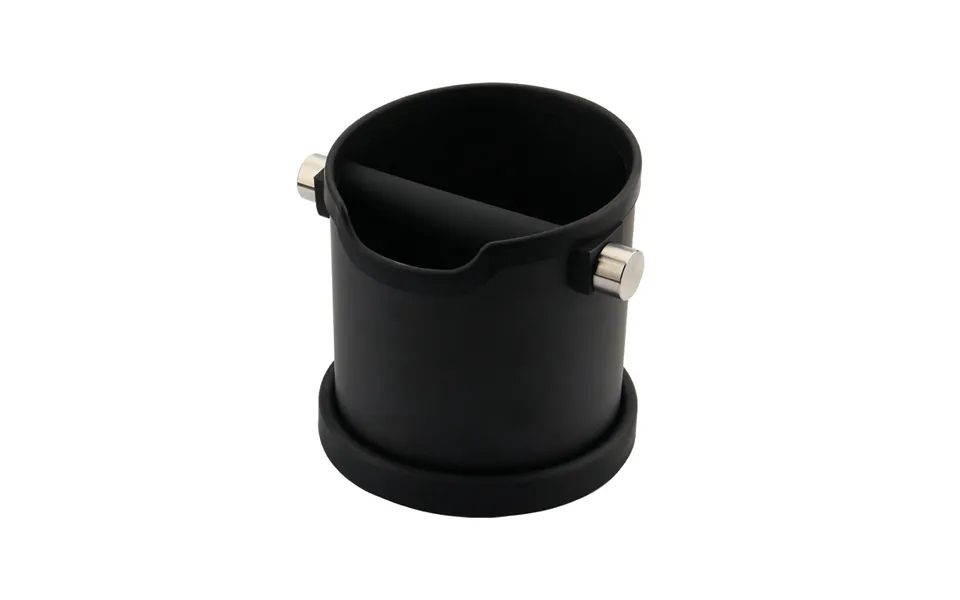 Sopresta large & powerful black knock box in stål - 1800 ml