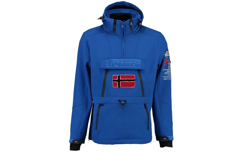 Geographical Norway Herre Anorak Softshell Jakke Tuilding - Blue