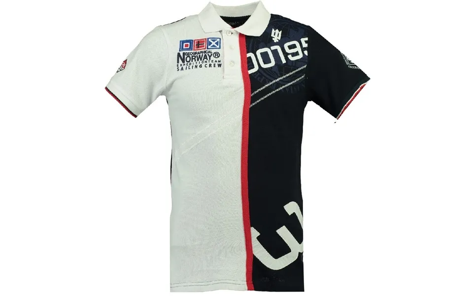 Geographical Norway Polo Herre Kapcode - White Navy