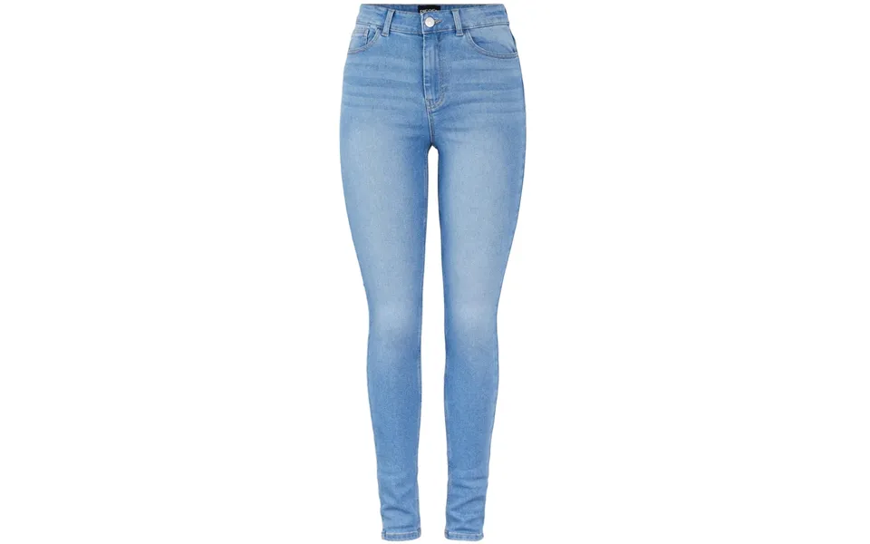 Pieces Dame Jeans Pchighfive - Light Blue Denim