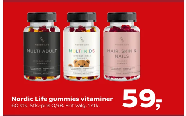 Nordic Life Gummies Vitaminer product image