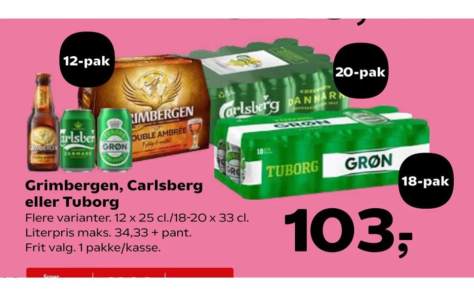 Grimbergen, Carlsberg Eller Tuborg