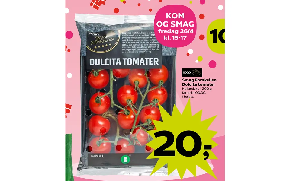 Taste difference dulcita tomatoes