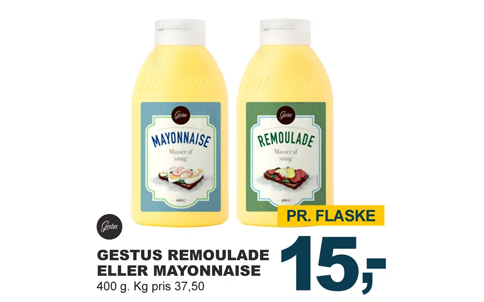 Gesture remoulade or mayonnaise