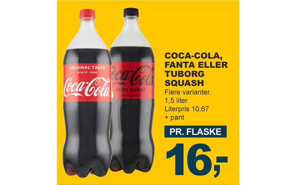 Coca-cola, Fanta Eller Tuborg Squash