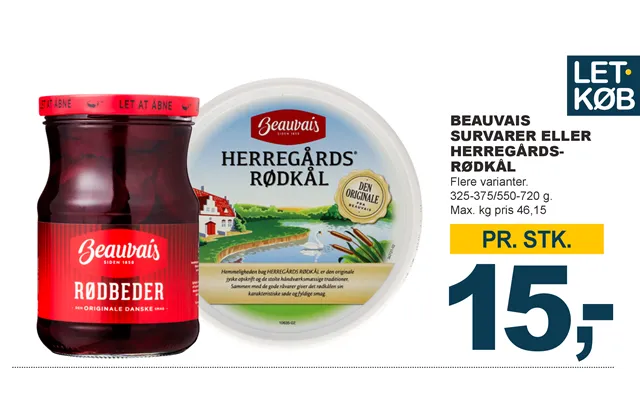 Beauvais survarer or herregårdsrødkål product image