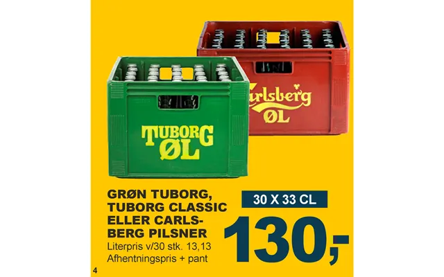 Grøn Tuborg, Tuborg Classic Eller Carlsberg Pilsner product image