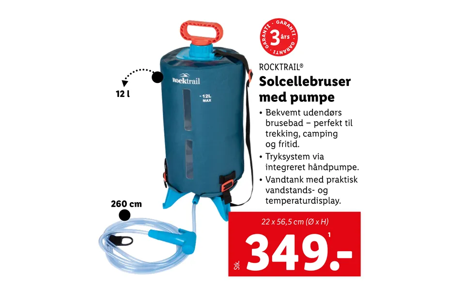 Solcellebruser with pump