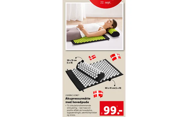 Akupressurmåtte with pillow product image